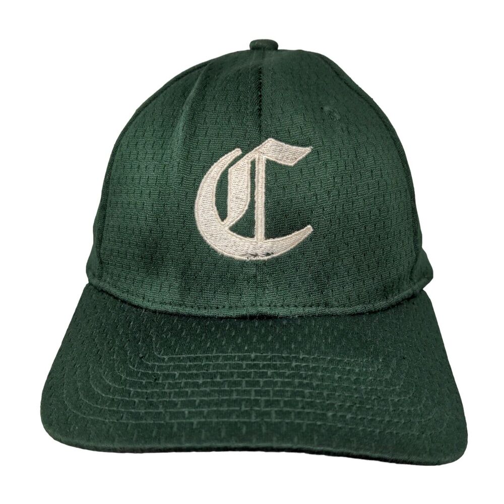 Richardson Fitted Hat Green S/M Embroidered Pro 495 Vented Holes